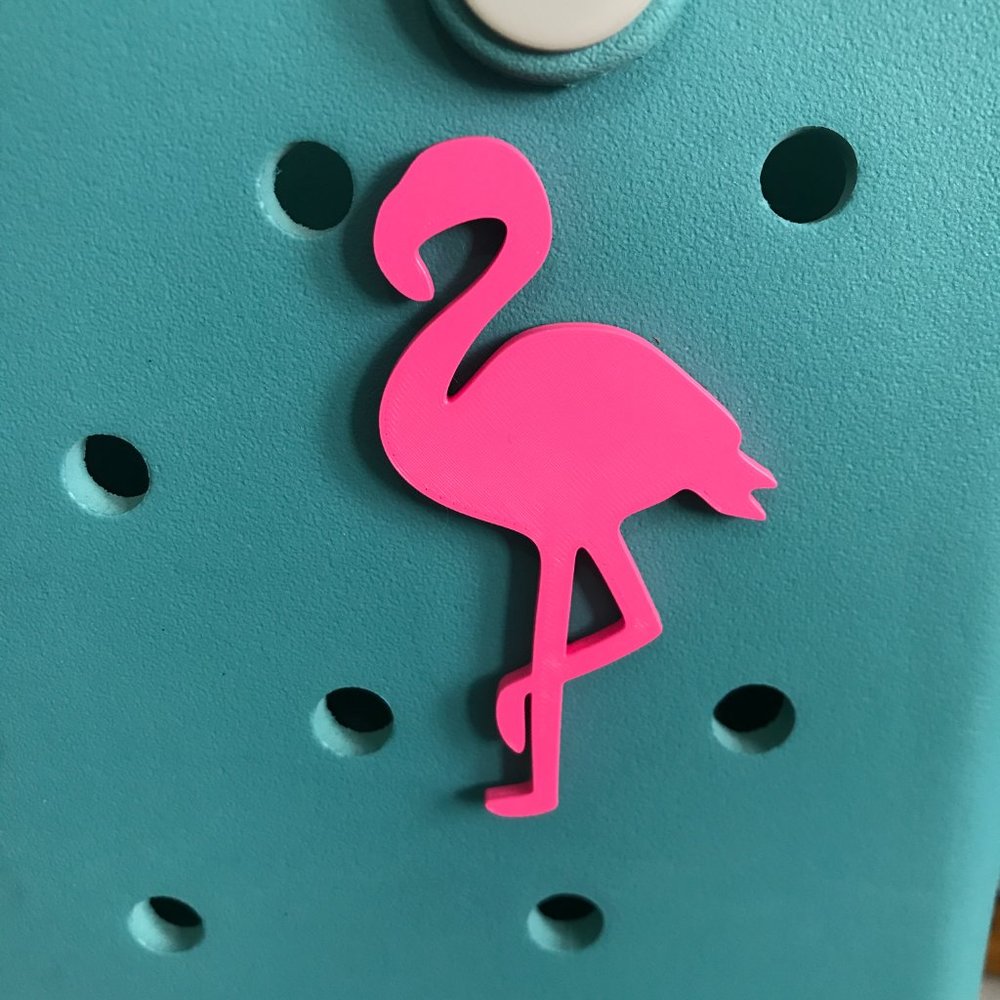 Flamingo Bogg Bag Bit Charm-Bogg Charm